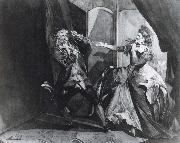Henry Fuseli David Garrick and Hannah Pritchard as Macbeth and Lady Macbeth after the Murder of Duncan USA oil painting artist